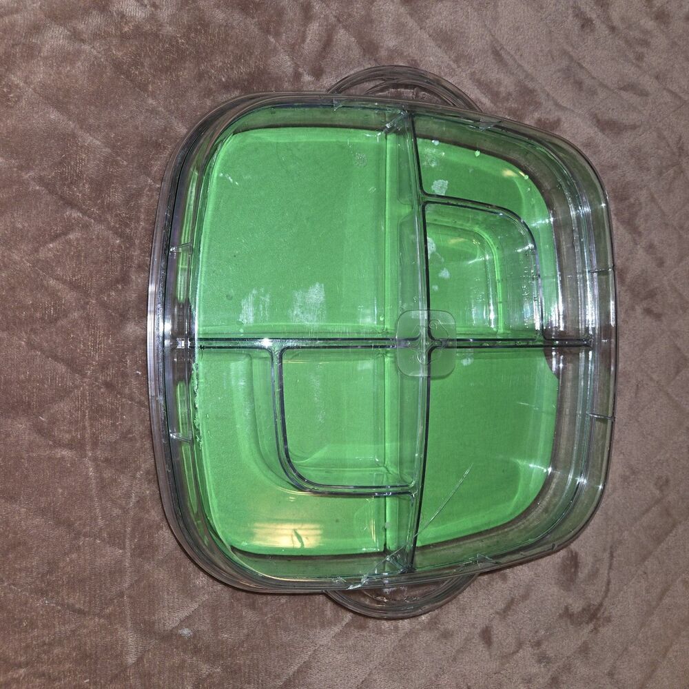 PAMPERED CHEF COOL & SERVE SQUARE TRY WITH DEVIL EGGS HOLDER 2292